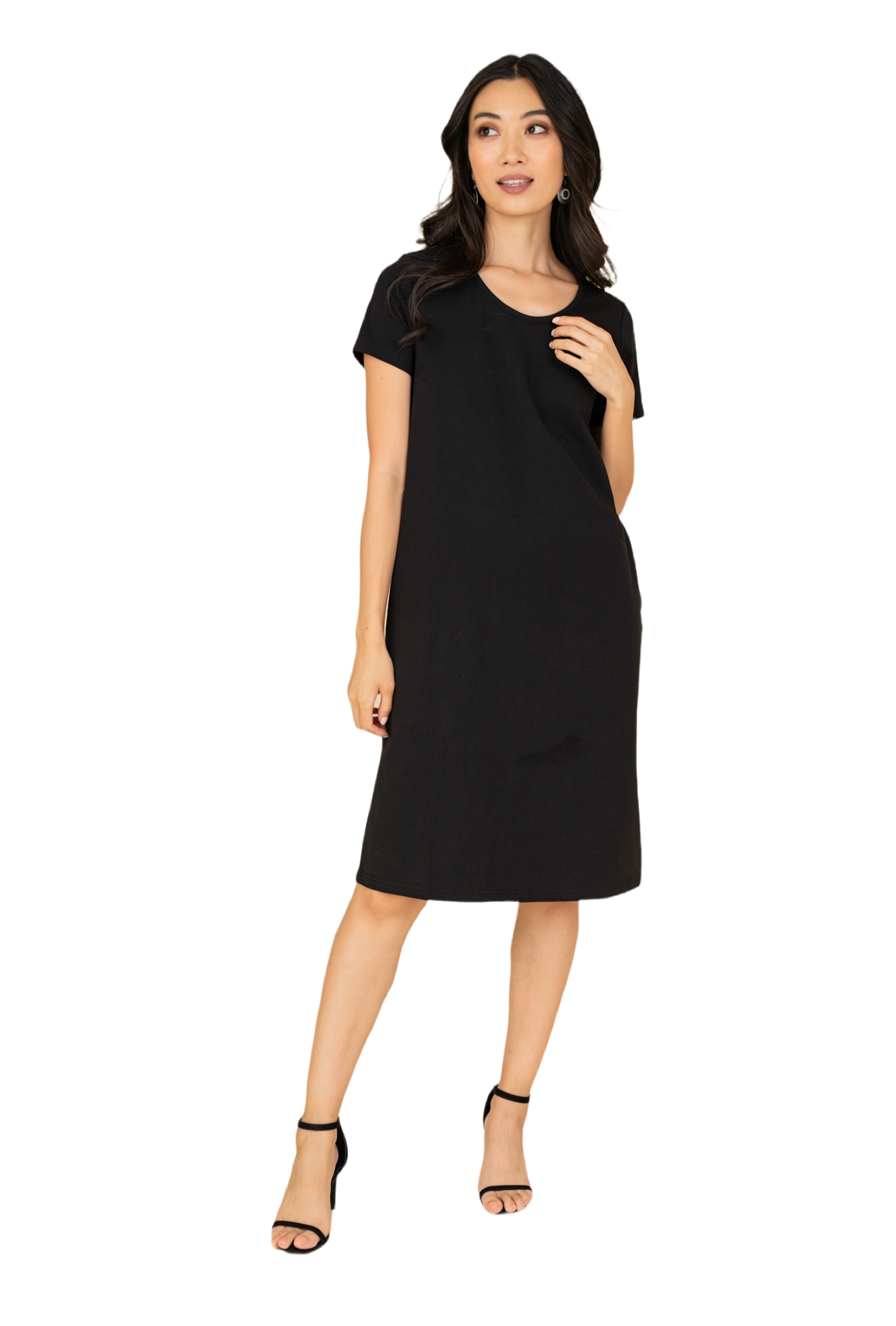 Womens black shift outlet dress