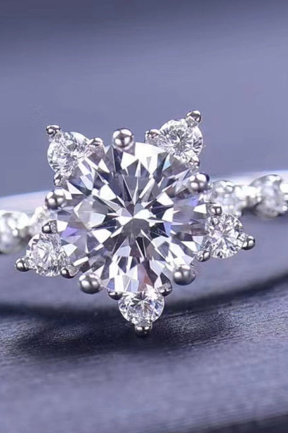 1 Carat Moissanite 6-Prong Ring | Farah Naz New York