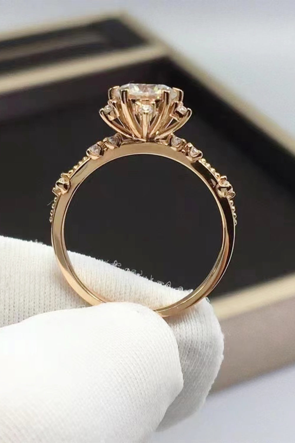 1 Carat Moissanite 6-Prong Ring