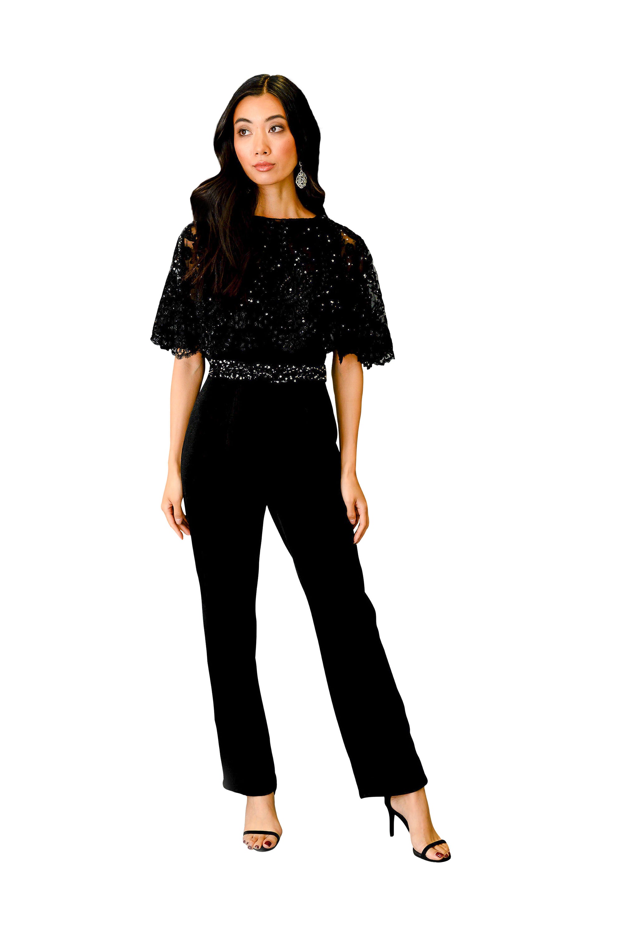 Cape Style Jumpsuit Women Dress | Farah Naz New York