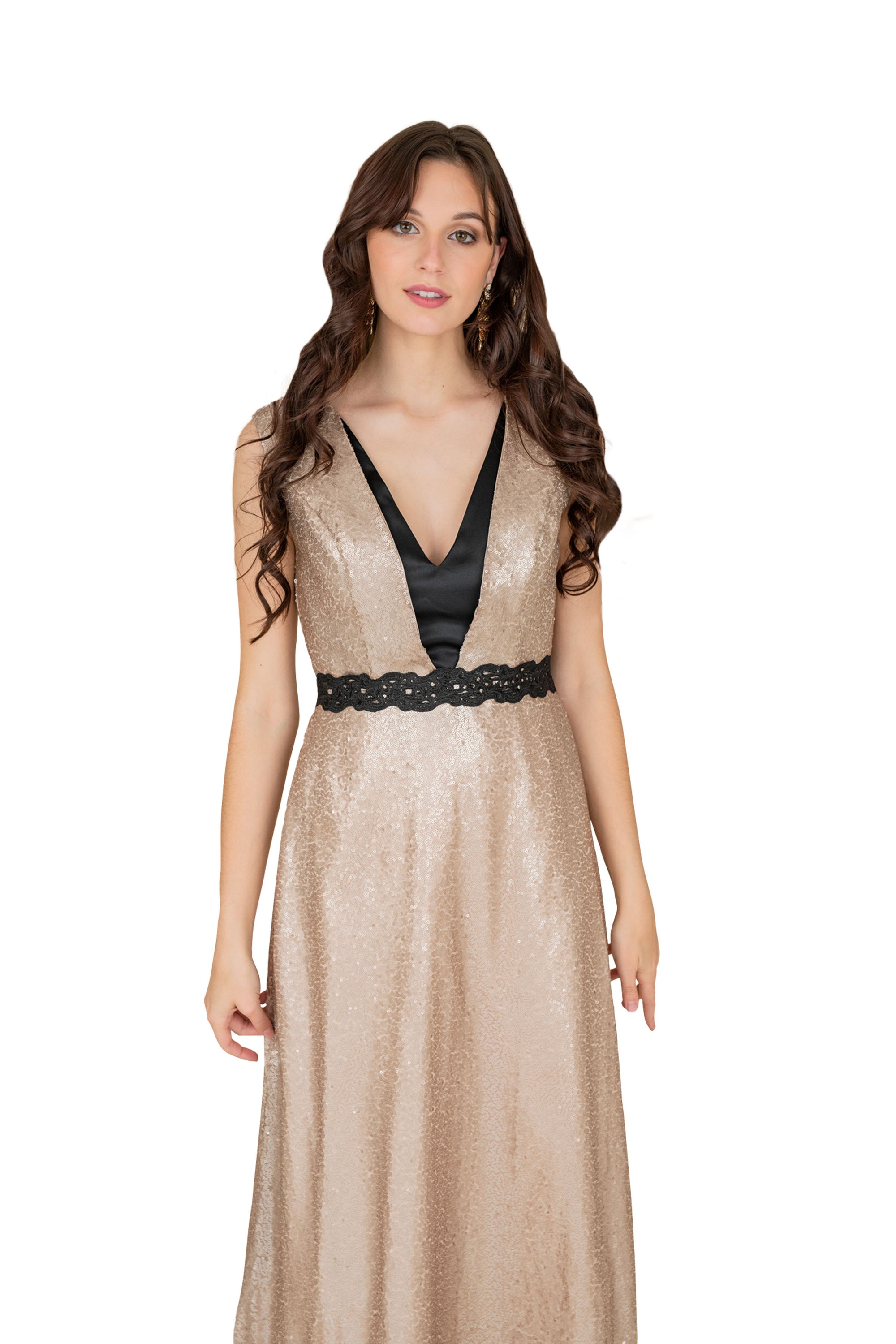 Sequins Train Formal Dress