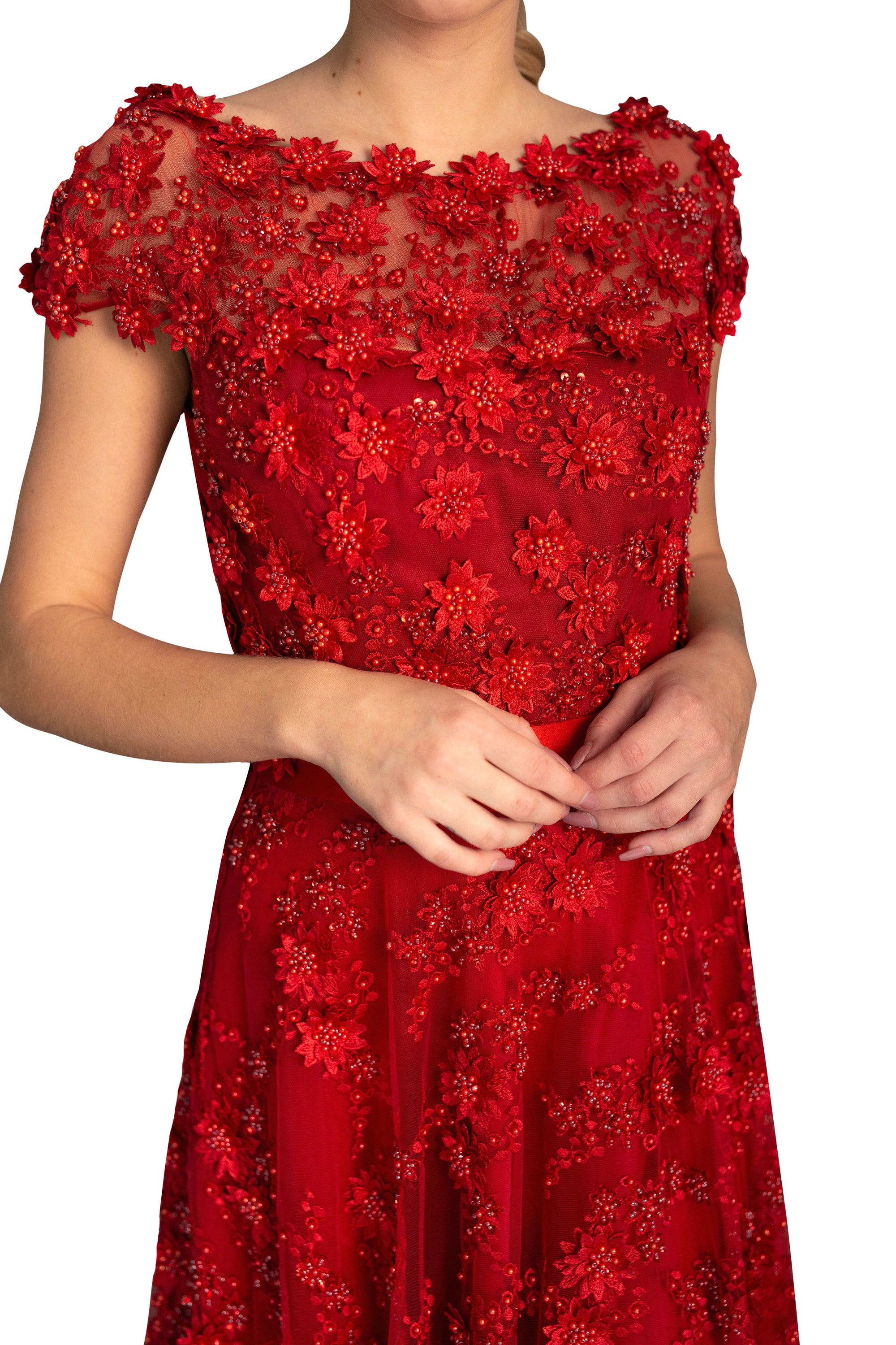 French Lace Gown For Women | Farah Naz New York