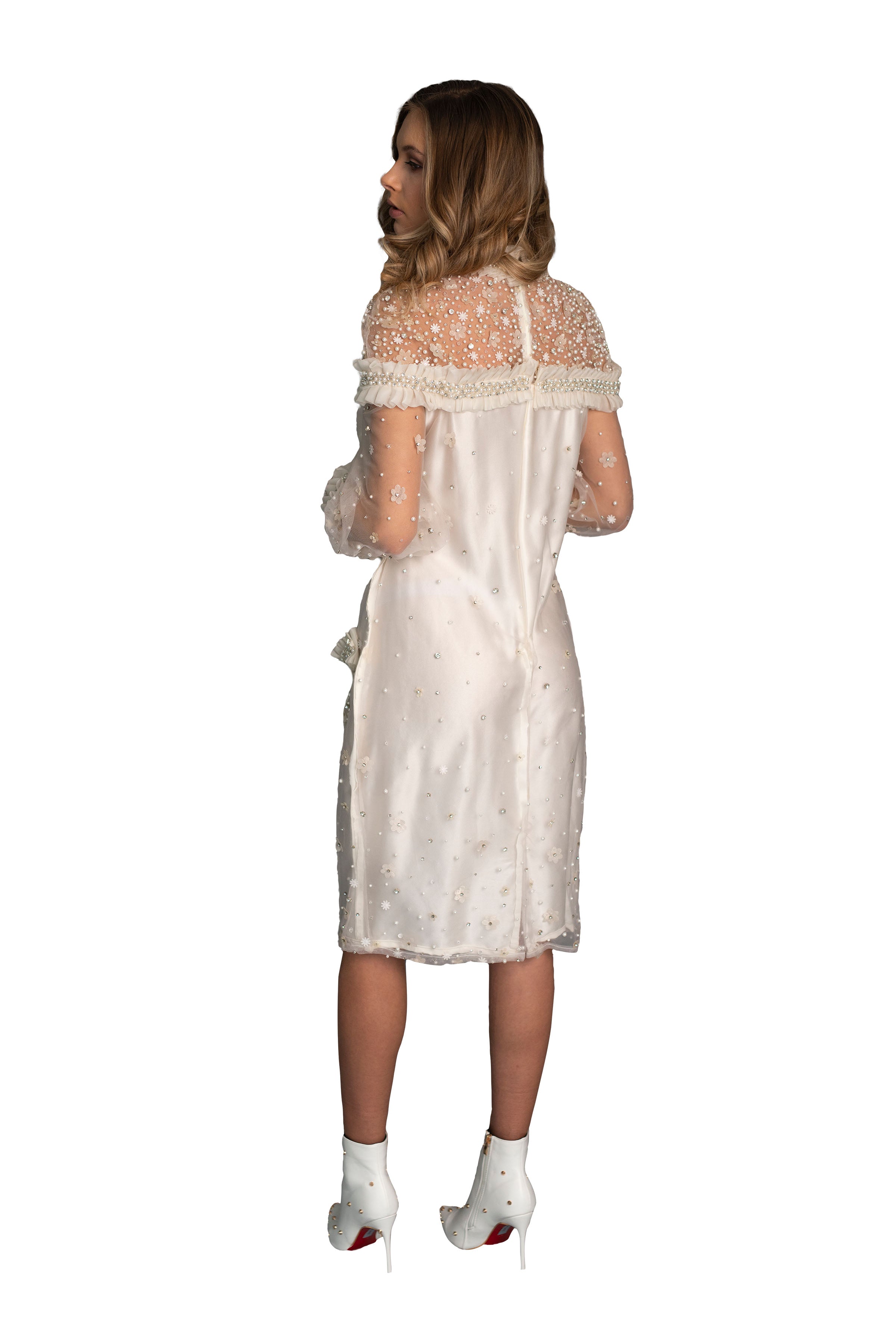 約5.3万円 タグ付 Arobe Pearl Frill Dress BLACK c8bg6krlxa2ewcqdvum9__93147.