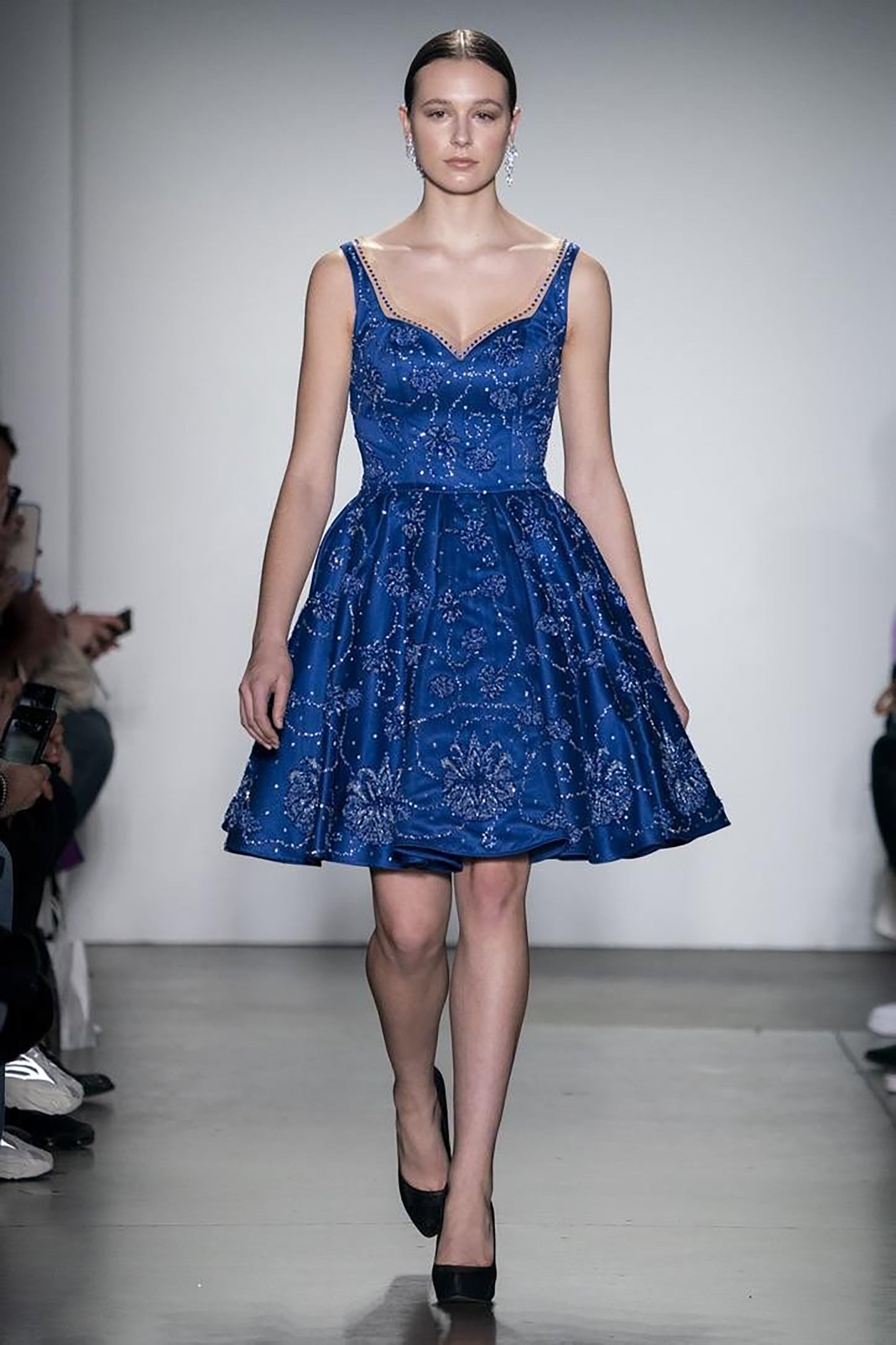 Sapphire Hand-Beaded Dress | Farah Naz New York