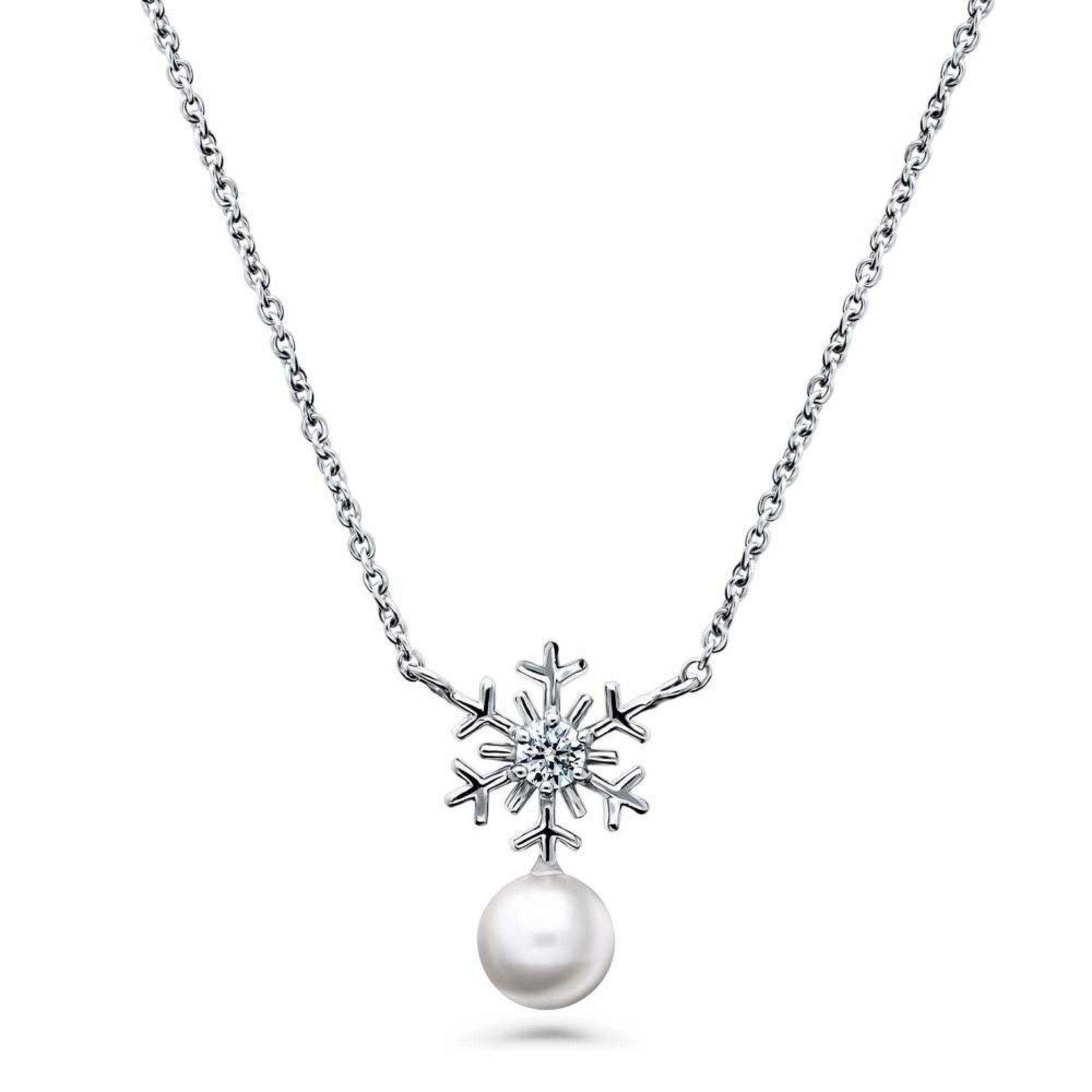 Sterling Silver Pearl Necklace | Farah Naz New York