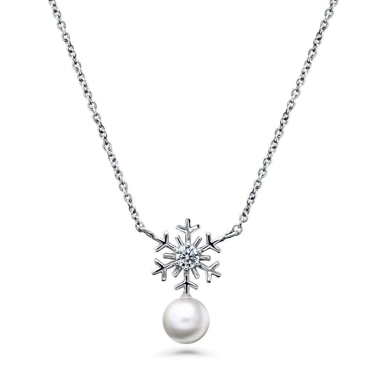Heart Zircon Pendant Necklace – Sterling Silver | Farahnaz NY