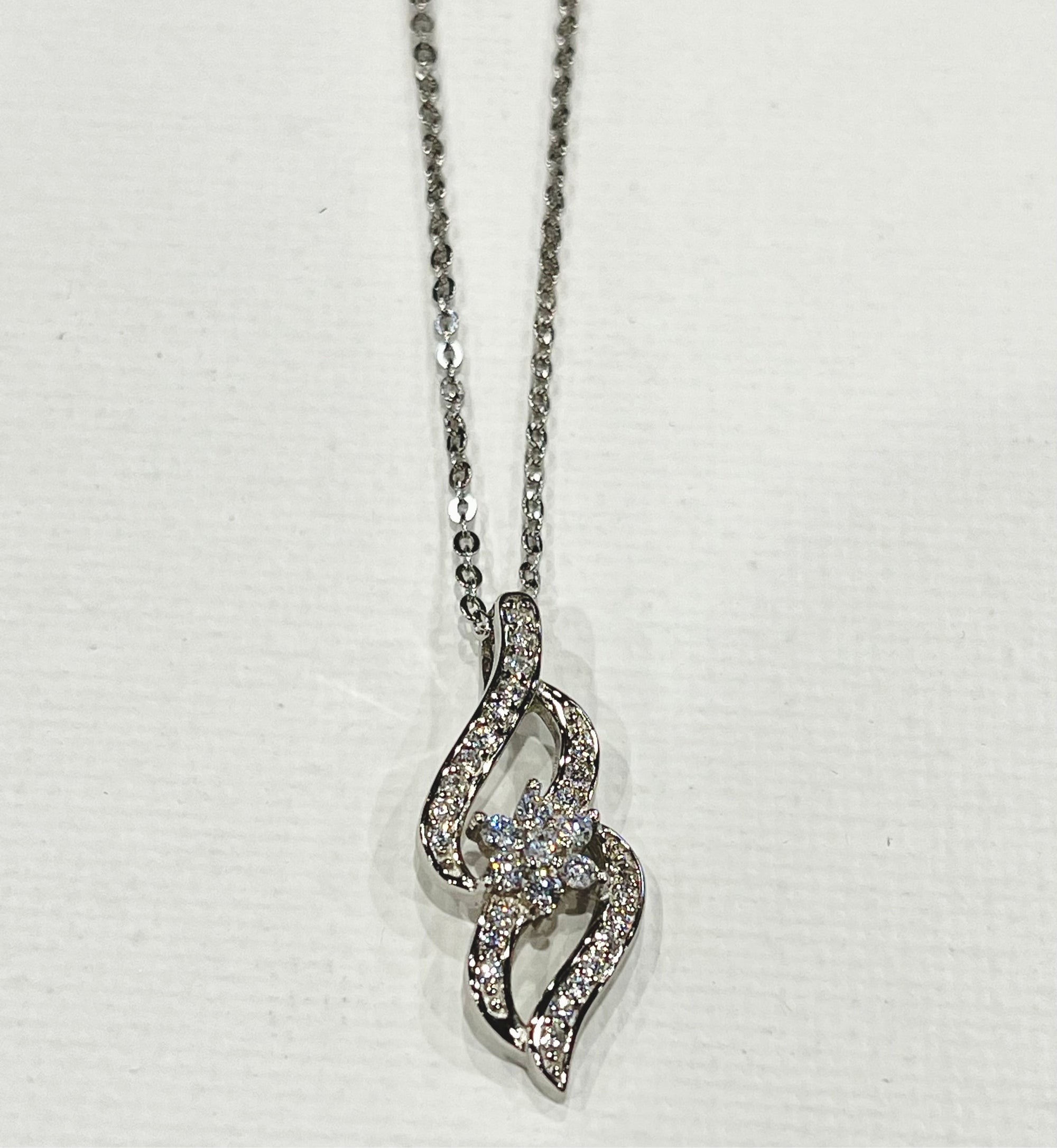 Sterling Silver Zircon Pendant | Farah Naz New York