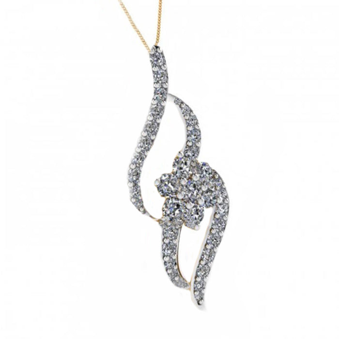 Sterling Silver Zircon Pendant | Farah Naz New York