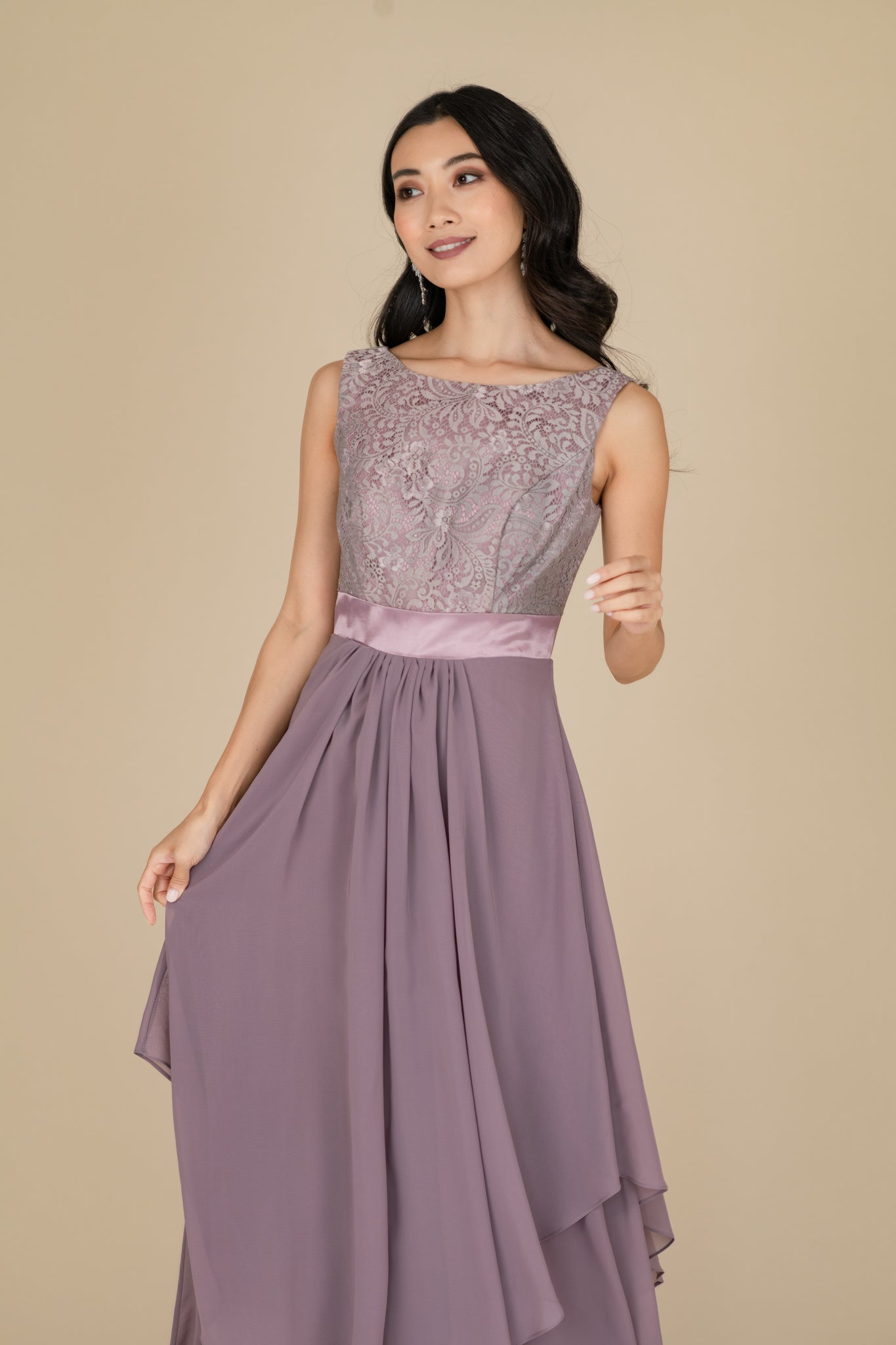 Double Layer Chiffon Gown Elegant Evening Dress | Farahnaz NY FARAH NAZ New York Double Layer Chiffon Gown Elegant Evening Dress | Farahnaz NY FARAH NAZ New York