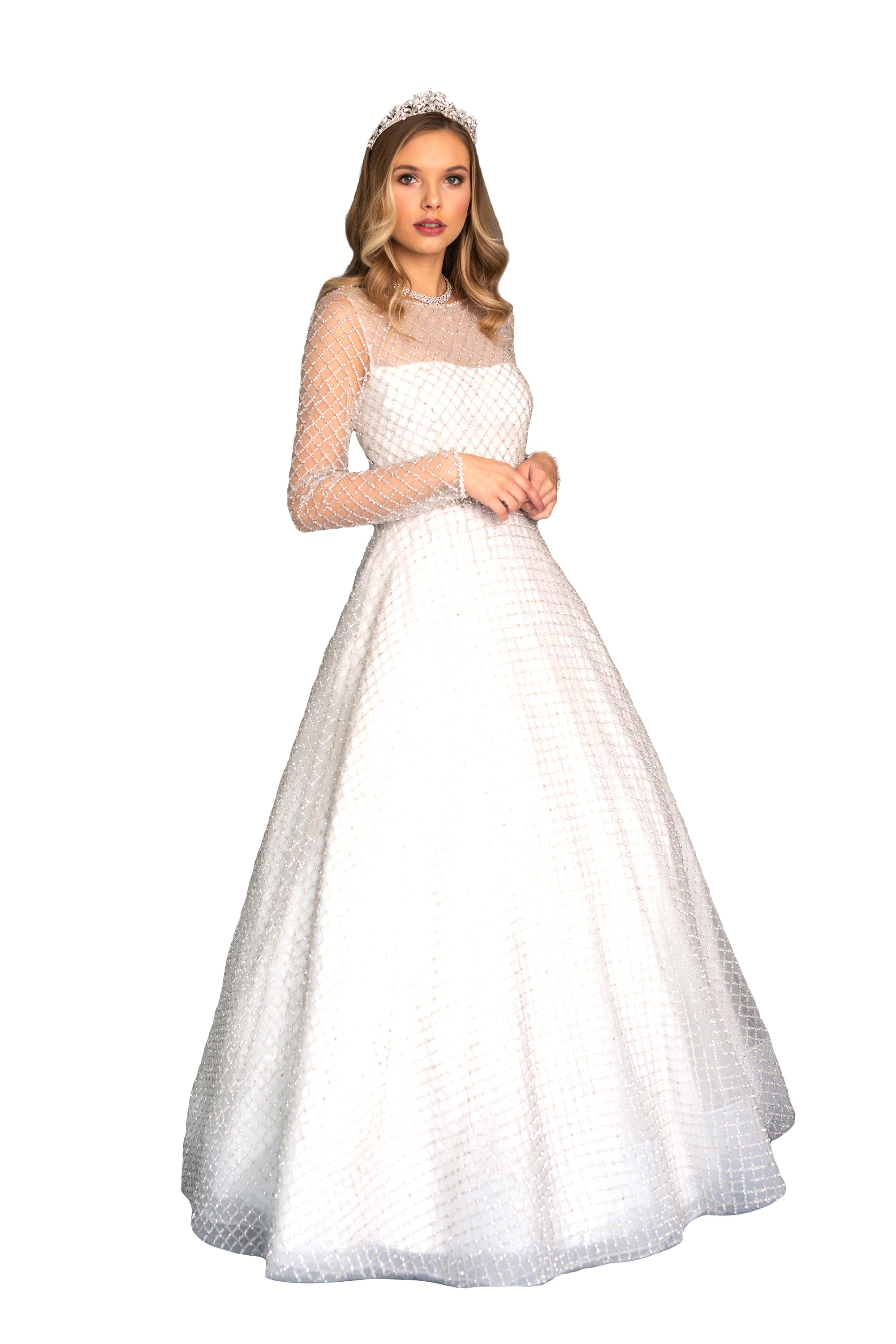 Women's Crystals Bridal Gown | Farah Naz New York