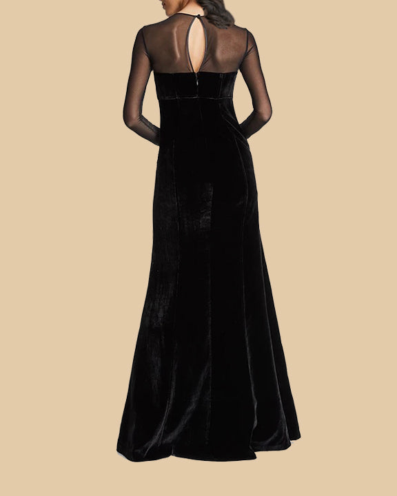 velvet gown