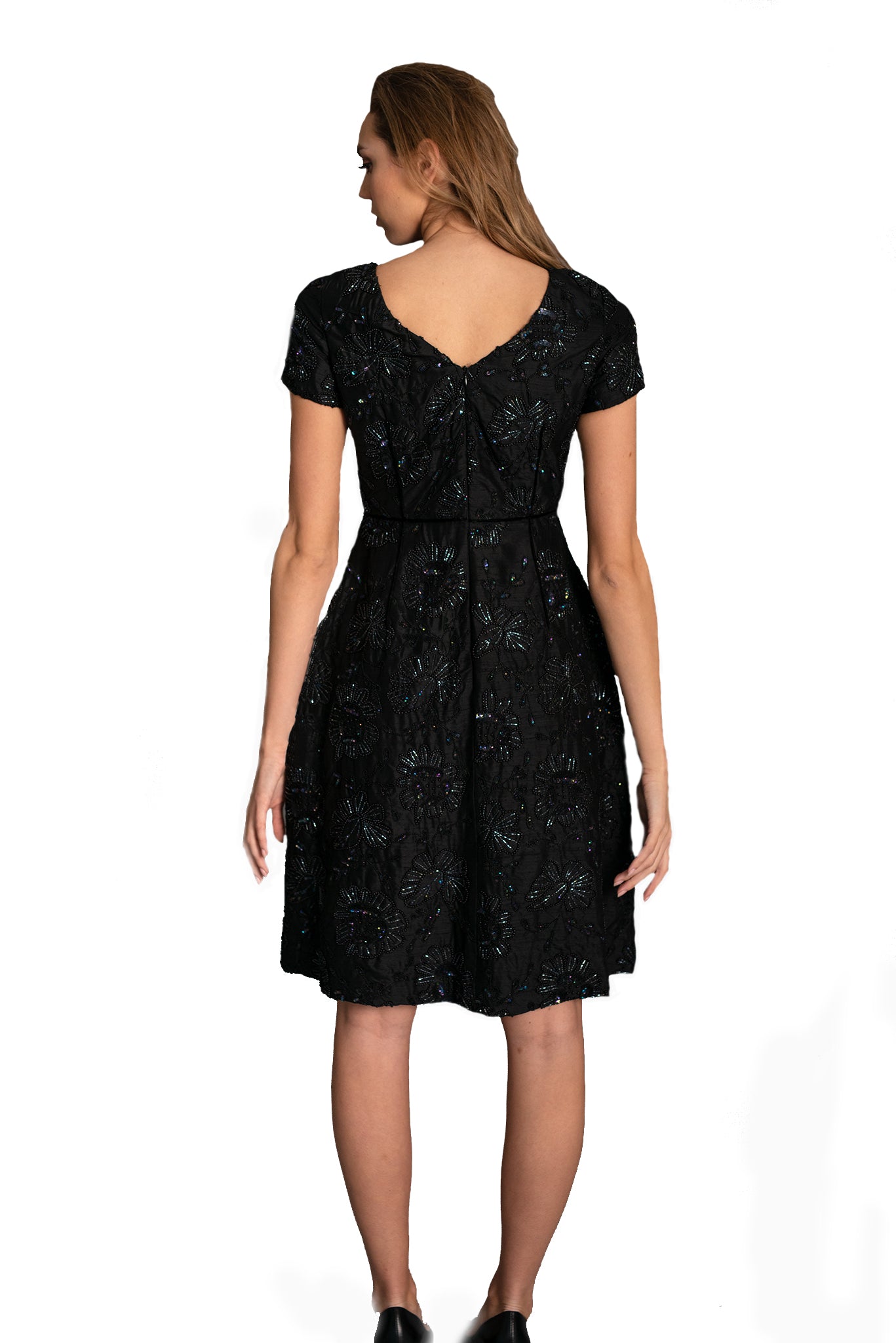 Women's Formal A-Line Pockets Dress | Farah Naz New York