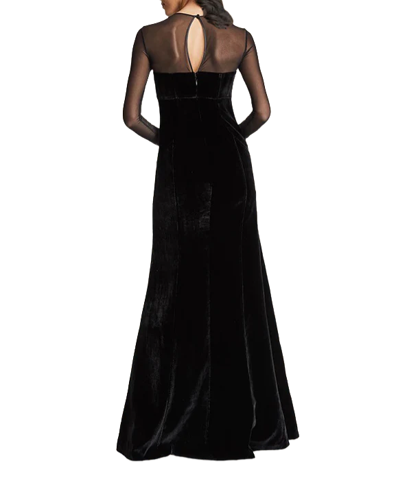 RVNG Couture Crystal Embellished Velvet Gown - District 5 Boutique