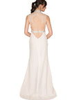 High Neck Floor Length Formal Dress