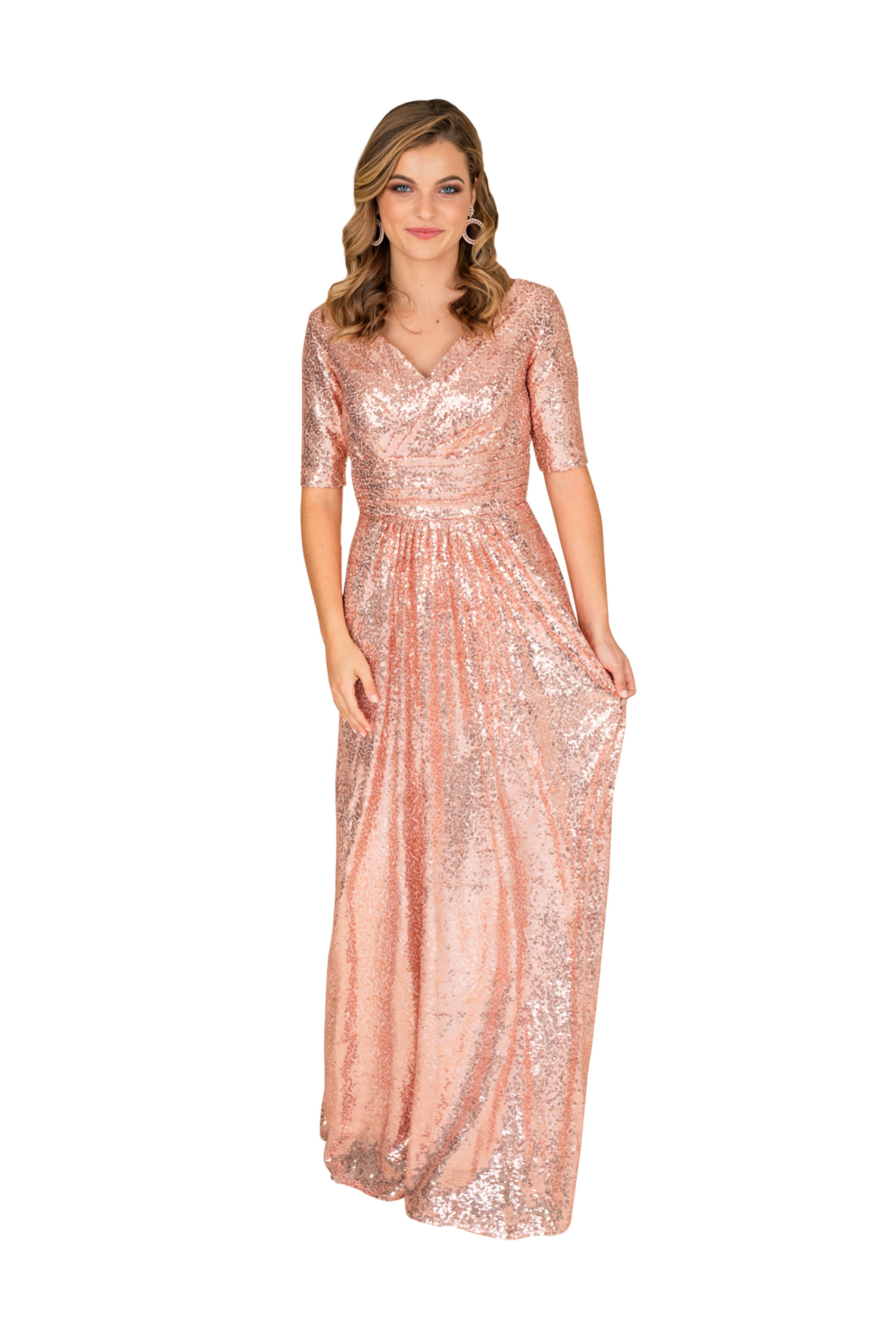 Buy Pink Long Flare Dress Set by KIKU at Ogaan Market Online Shopping Site