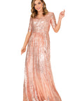 Sequin Fit and Flare Gown