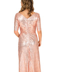 Sequin Fit and Flare Gown