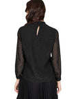 black formal blouse