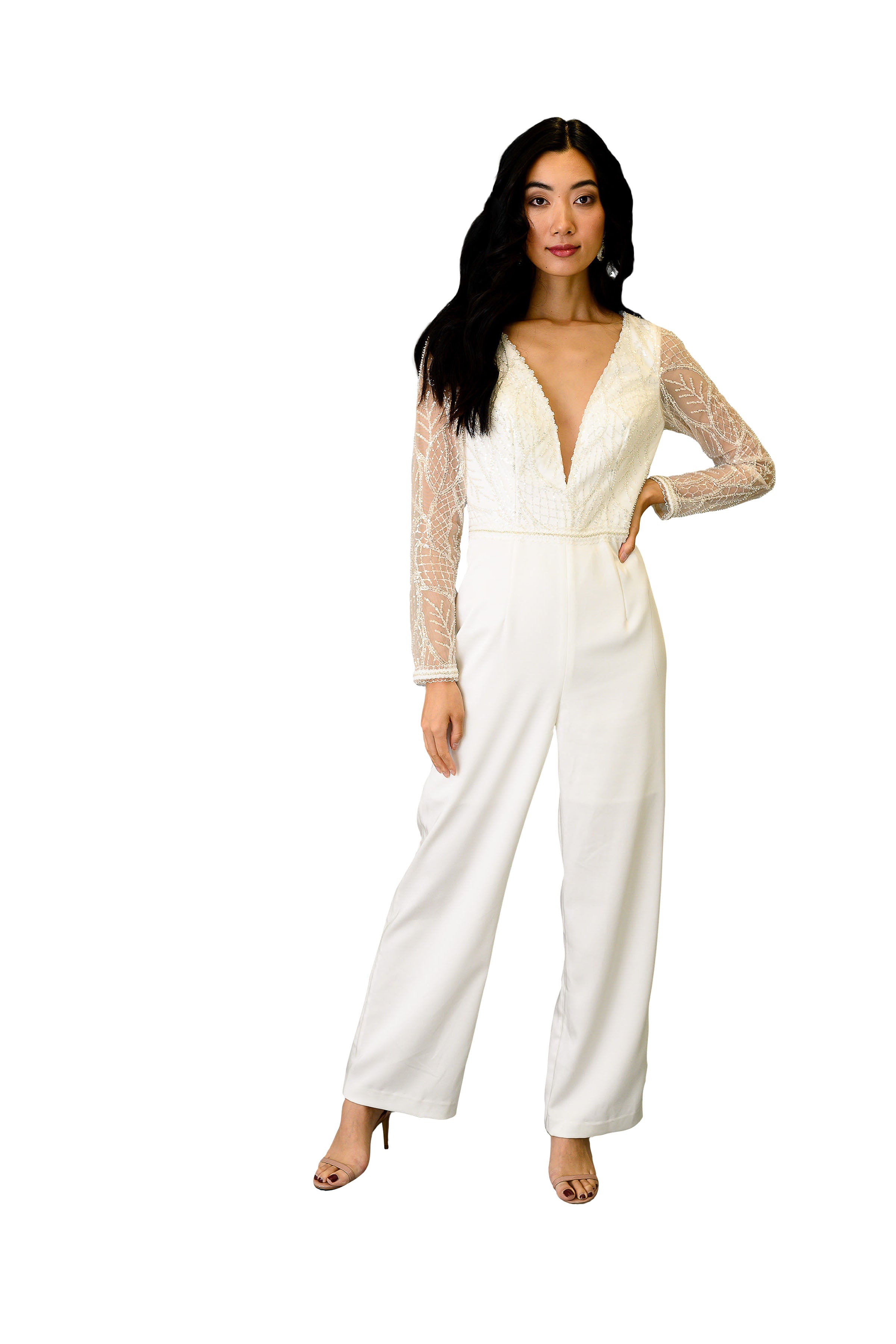 Embroidered Lace Jumpsuit