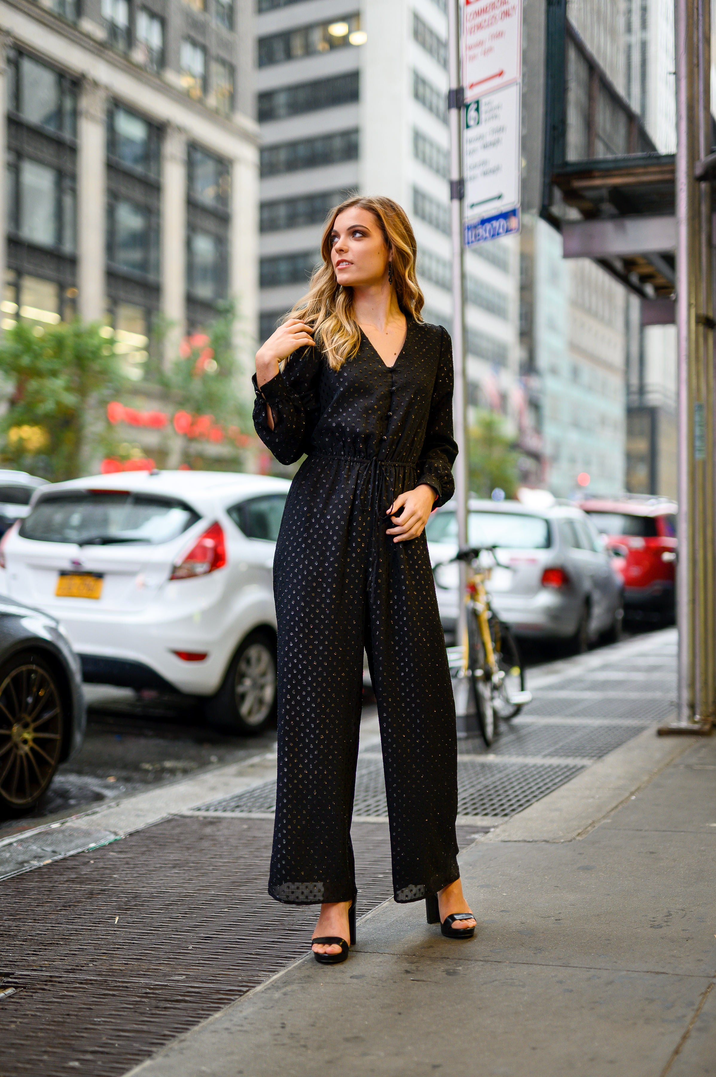 Wide Leg Jumpsuit – Effortless Elegance | Farahnaz NY – FARAH NAZ