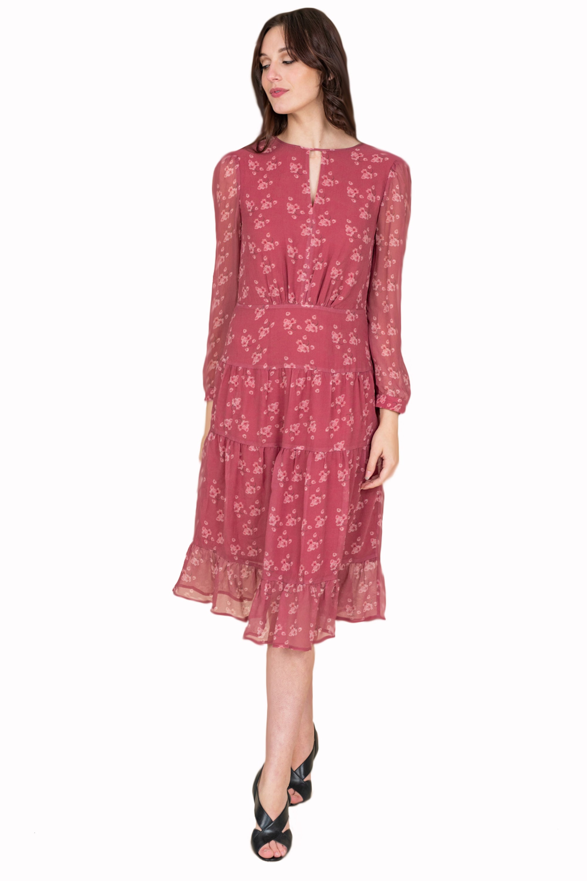 Farah Naz Women Floral Fit and Flare Dress, Women's, Size: 10 Farah Naz Women Floral Fit and Flare Dress, Women's, Size: 10