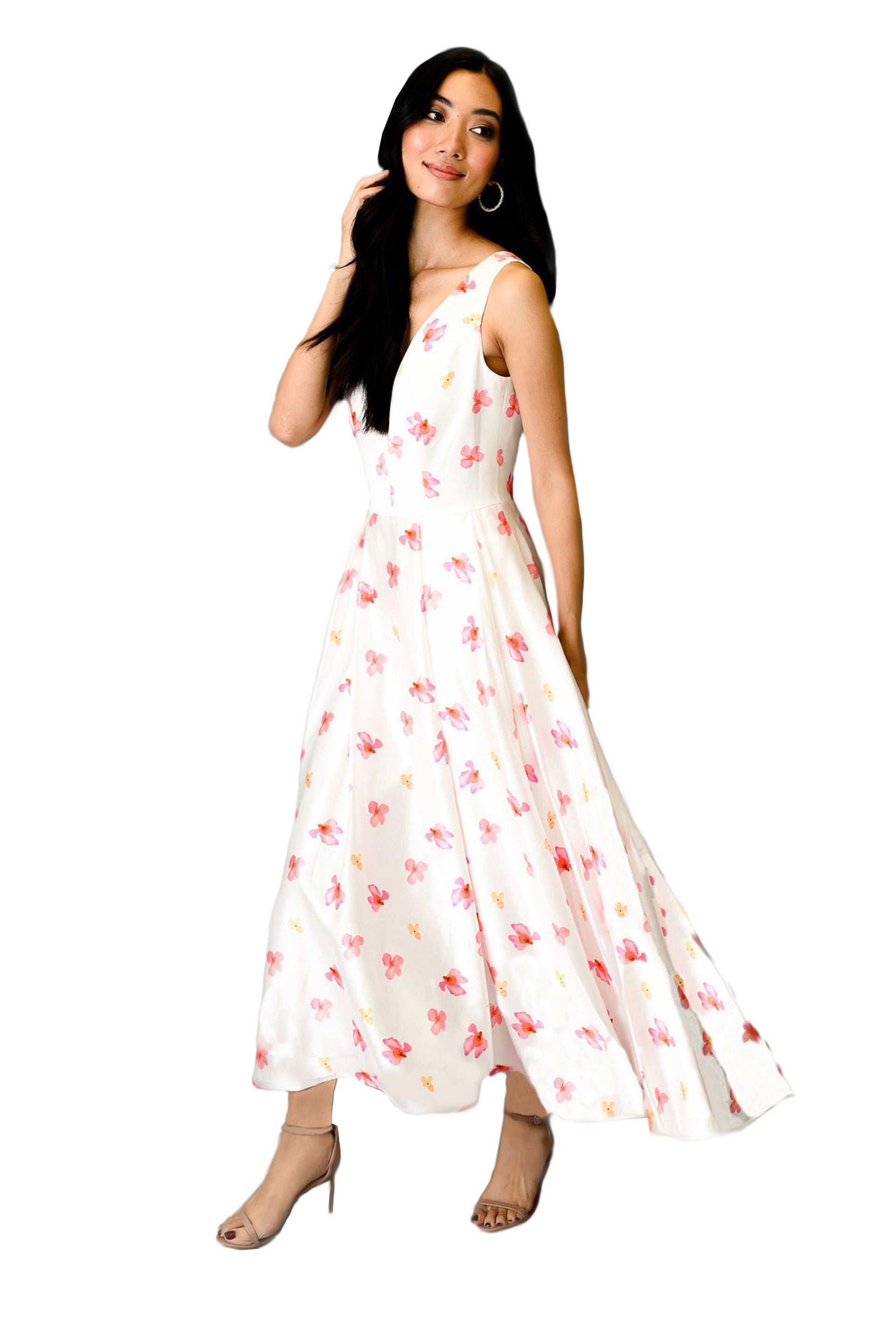 Formal Floral Dress Elegant Occasion Gown | Farahnaz NY FARAH NAZ New York Formal Floral Dress Elegant Occasion Gown | Farahnaz NY FARAH NAZ New York